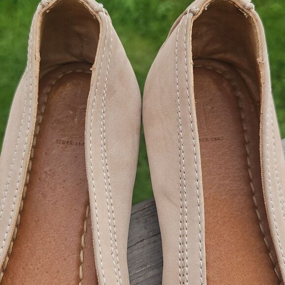 Frye Carson Ballet Flats Beige Leather Size 8 - Picture 3 of 6